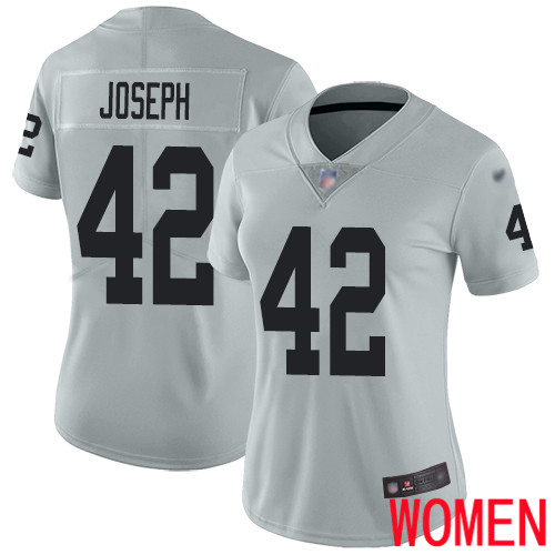 Oakland Raiders Limited Silver Women Karl Joseph Jersey NFL Football #42 Inverted Legend Jersey->youth nfl jersey->Youth Jersey